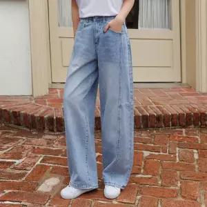 [시크폭스] 너드엔 절개 와이드 데님팬츠_53DP940