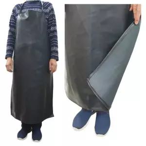 공업용 앞치마 농업용 작업용 식당 앞치마 청소 검정 레자 긴 앞치마 작업용 앞치마