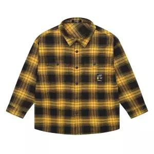 [보리보리/에꼴리에]남아 체크 스냅 셔츠 21D5332_MU