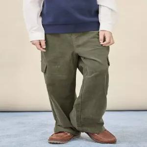 코듀로이 카고 팬츠 - 카키 (BI5X21U05H)