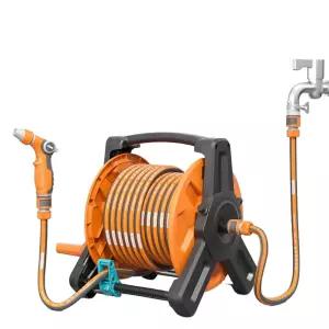 물호스릴 100m 이동식 마당 풀세트 원예 농업용 4파이프 분사