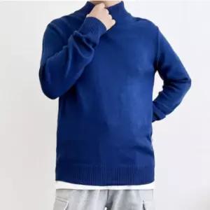 니트 골지 티셔츠 데일리 반목폴라 겨울 이너 남성