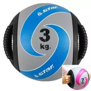 3KG 5KG 7KG 스타 대만산 듀얼핸들 메디슨볼 메디신볼 중량볼-중량볼.메디슨볼.웨이트용품.홈트.헬스.메