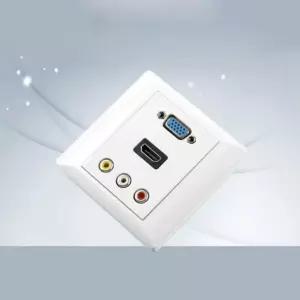 HDMI 월 플레이트 꺾임 RGB 3RCA 벽콘센트-멀티콘센트.고용량멀티탭.전기콘센트멀티탭.USB콘센트.전기스