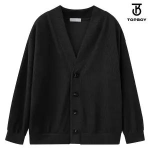 [탑보이]데일리 스판 오버핏 브이넥 니트 가디건 (WI010)