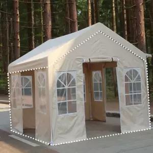 대형 천막 야외용 행사용 접이식 캠핑 천막 방수 몽골 텐트 타프스크린 사이드월 그늘막 가림막 리빙