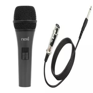 고성능 다이나믹 마이크 5M 유선 케이블 학교 교회 합창 찬양 단상용 강연 보컬 공연 노래방 엠프 믹서용