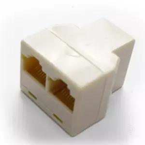 랜선 2분배 커플러 RJ45 8P8C Y형 2포트 분할 이중 분배기 추가 2구 보급형 커넥터 데스크탑 연결 어댑터