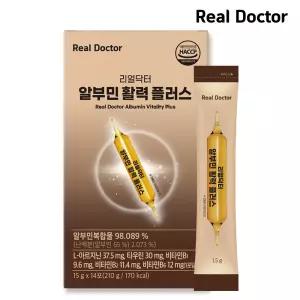 [신제품]리얼닥터 알부민 활력 플러스 액상 고함량 난백 비타민B군 3종 영양제 15g 14포