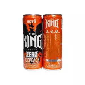 롯데칠성음료 핫식스 더 킹 아이스피치 제로 에너지 고카페인 음료 355ml x 12개 /s