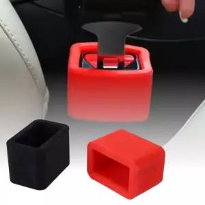 차량용 안전벨트 기스방지 실리콘 커버 버클고정 홀더