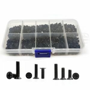 500Pcs KM 나사 M2 M2.5 M3 플랫 헤드  호환 노트북 세트 컴퓨터 미니 소형 소형