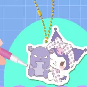 참앤코지 산리오 쿠로미 보석십자수 키링 집콕취미 DIY키링