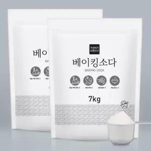 가성비가브랜드다 베이킹소다 7KG+스푼(지퍼백) x 2세트