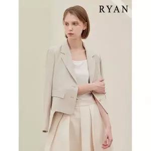 리안뉴욕 멜란지 세미 크롭 자켓 558791