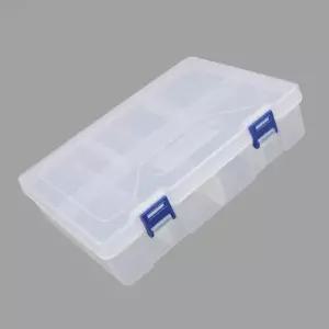 2단 8칸 DIY 투명 멀티 박스/사각/휴대용/재료함/분리형/보관통/수납함/악세사리/재료/칸칸/부속통/상자