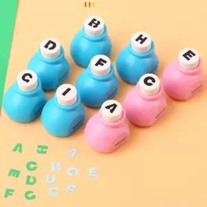 영문 이니셜 알파벳 펀치 커팅기 다꾸 종이 구멍 뚫기 스탬퍼 다이어리 꾸미기 도구 셋트