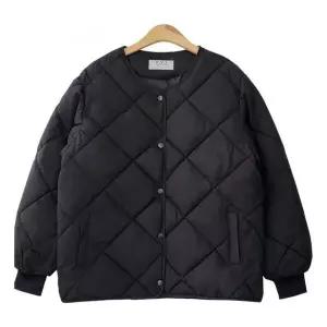 [하프클럽/]여성 보온 패딩 잠바(블랙/아이보리)