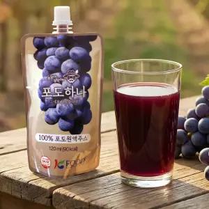 리얼 순수 포도주스 포도하나 120ml X 10팩
