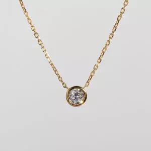 [샤밍주얼리]3부 5부 GIA 천연 다이아 목걸이 메이니 베젤 데일리 여자 친구 결혼 기념일 선물 생일