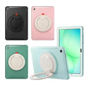 갤럭시탭 A11 플러스 케이스 마카롱 아머 케이스 손잡이 거치대 범퍼