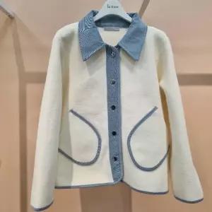 라티움 HC34 탄탄한니트데님라인배색 니트자켓형점퍼 T2611jk02