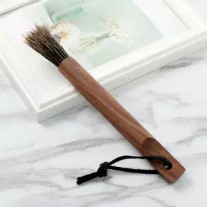 커피 그라인더 청소솔 핸드밀 원목 브러쉬 바리스타 머신 관리