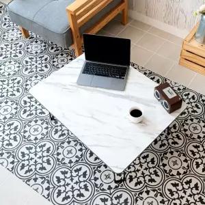 이지 심플 테이블 블랙 마블 900/접이식 어린이 거실 원룸 자취 좌식 책상 밥상 식탁 미니 탁자 다과