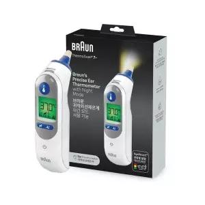 브라운 체온계 IRT 6525ko 야간조명 신생아 발열체크 고막 측정 접촉식 귓속체온계
