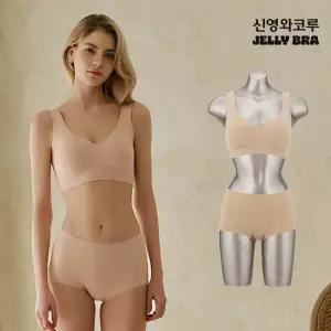 [1SET] 신영와코루 젤리브라 브라팬티 런닝형 라이트스킨 1세트