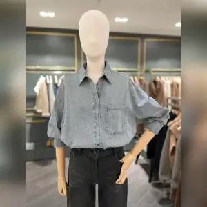 [롯데백화점]시슬리 루즈핏 데님 셔츠 SAWS74611