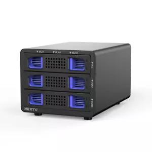 넥스트유 하디온 S1 3베이 DAS UBS3.2 Gen2 10G 하이브리드 NVMe + HDD/SSD 데이터 스토리지 