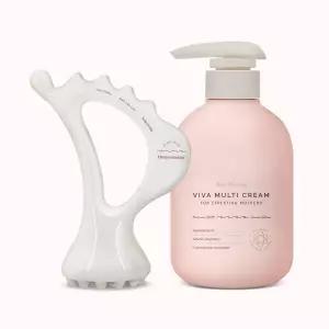 [35%] 비바 스트레치마크 튼살 크림 400ml+세라믹 괄사 마사지기 세트