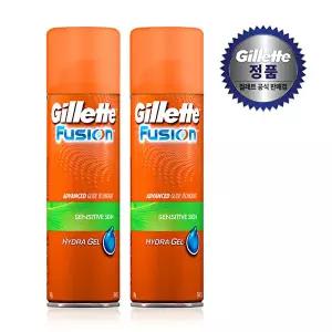 [질레트]질레트 퓨전 하이드라젤 센서티브 스킨 쉐이빙젤 195g 2개