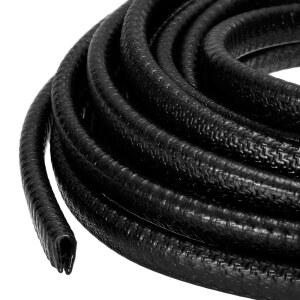 10M 고무 엣지 트림 채널 금속 메탈 가드 프로텍터 모서리용 해치 스트립 도어 클립 자동차 시트 테이블