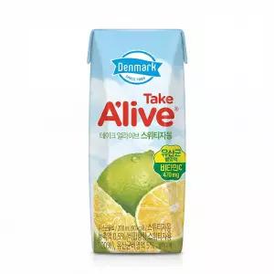 덴마크 테이크 얼라이브 스위티자몽 주스 200ml x 24개 코스트코 음료 alive