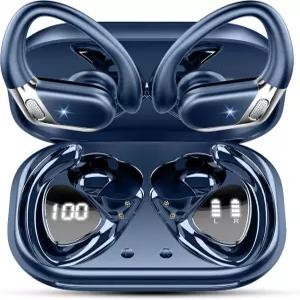 후포아프 무선 이어버드 스포츠 2026년형 새로운 블루투스 5.4 헤드폰과 이어훅 50H 스테레오 딥 베이스