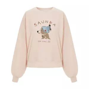 [정상가 89000원][봄 인기 신상][샐리] 퍼피프린팅라운드맨투맨_I6A-CTS014