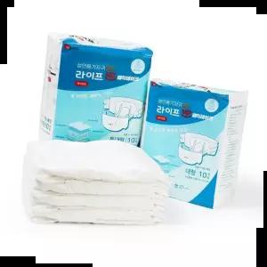 라이프업 성인용기저귀 매직테이프형 특대형 2팩 20매 샘방지 흡수패드 노인 기저귀