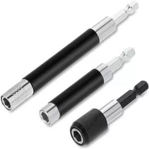 드릴 비트 슬리브용 3pcs 마그네틱 드라이브 가이드 홀더 1/4인치 나사 슬리브 헥스 섕크 드라이버 연장