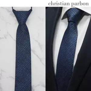크리스티안 파본 plain 자동넥타이 7cm 입사선물 편리한 심플 용타이 선물용 정장