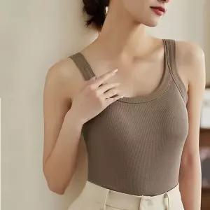 벨라스윗 브라탑 캡내장 나시 빅사이즈티민소매 여성 여자 셔츠 패션 레이어드 니트 정장이너 이너