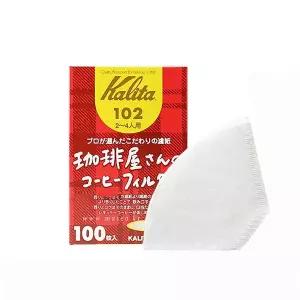 칼리타 커피샵 커피필터 여과지 화이트 102 100매 2~4인용