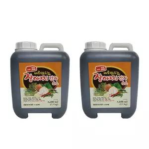 광야식품 일품 장아찌 간장소스 만능소스 간편소스 대용량 4600ml 2개