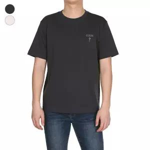 [게스]남성 무테 자수로고 세미오버핏 크루넥 반팔티 KP2K04C1