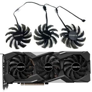 PLD08010S12HH T128010SU RX5700 XT 게이밍 OC GPU 팬 기가바이트 RX 5700XT 비디오 카드 쿨링