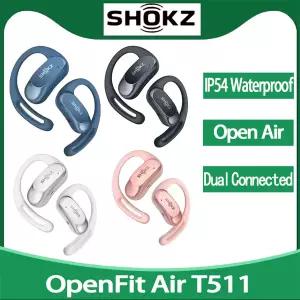 Shokz OpenFit Air T511 무선 블루투스 이어폰 오픈 이어 방수 이어 후크 스포츠 버드 T511 이어폰
