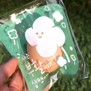 부활절 달걀 1구 접착비닐 (25개)_클로버(민트)