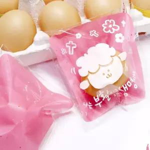 부활절 달걀 1구 접착비닐 (25개)_어린양(핑크)