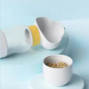 TBZ 강아지 휴대용 일체 물통 1개(색상 택1)